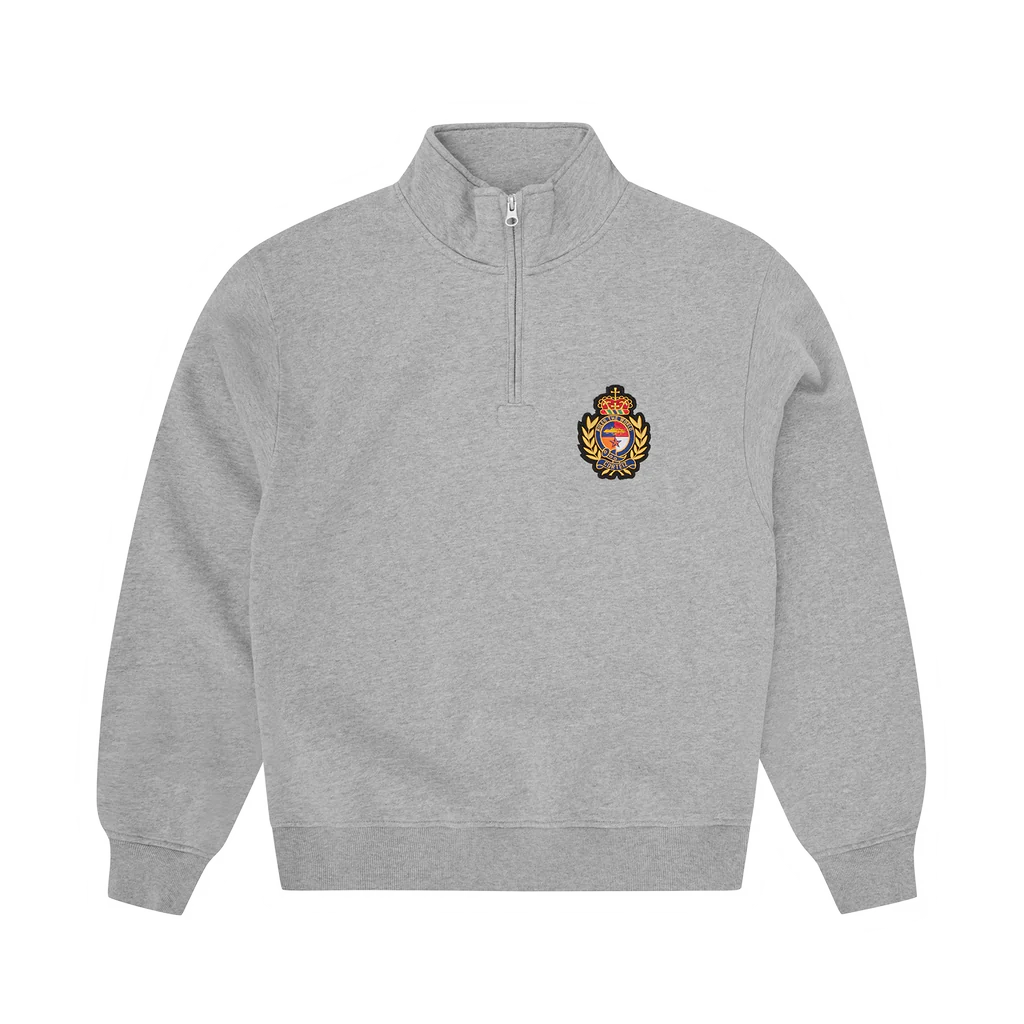 ROYALE CREST QUARTER ZIP (HEATHER GREY)