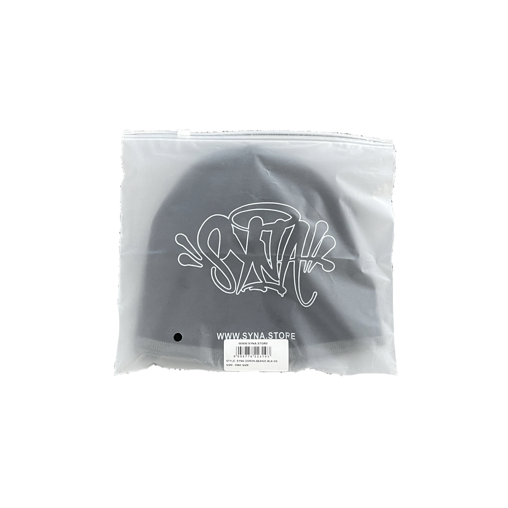 BIG LOGO WORLD SKULL CAP BEANIE (BLACK)