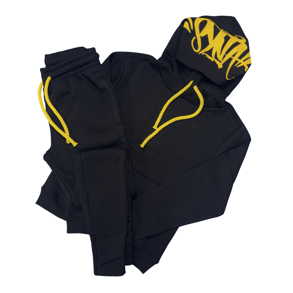 WORLD OG SYNA TRACKSUIT-(BLACK/YELLOW)