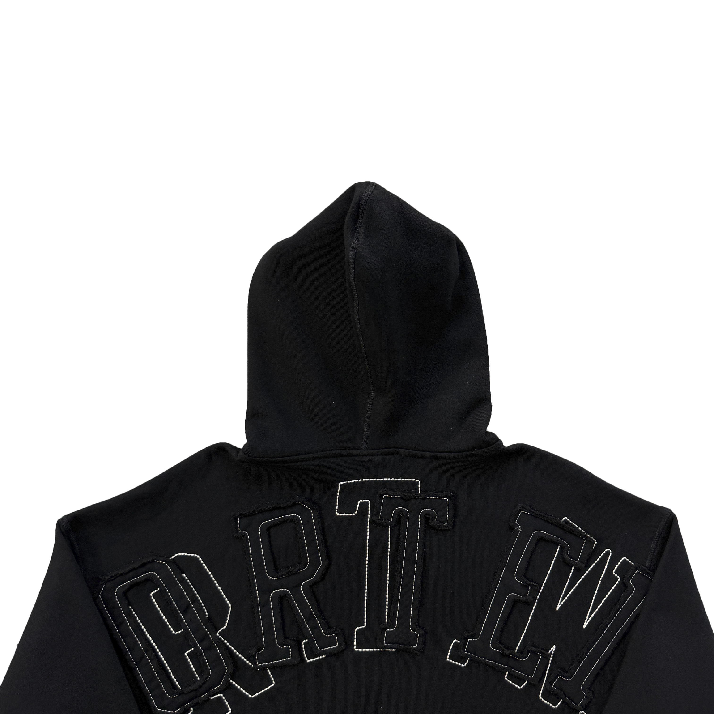 LUNDUN STITCH ZIP HOODIE (BLACK)
