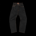 DUAL STRIPE BAGGY JEANS (BLACK WASH)