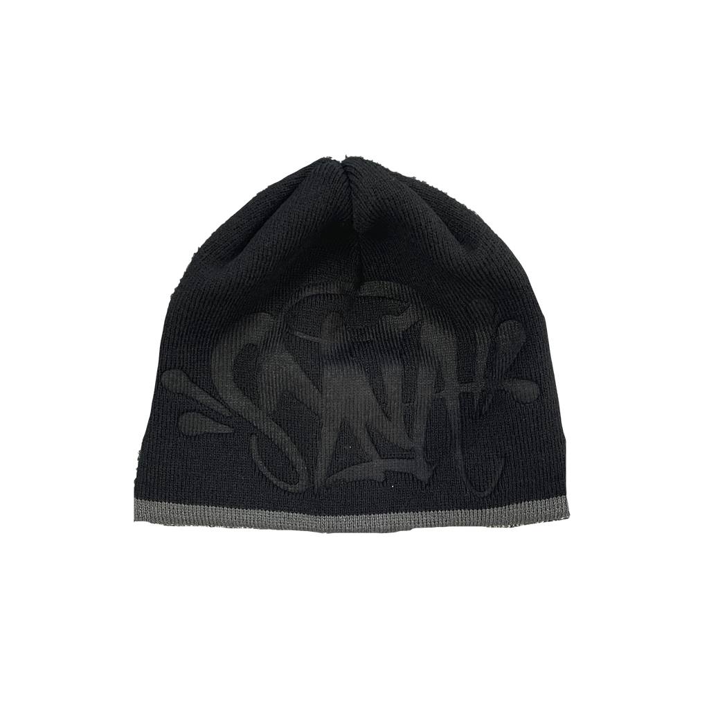 BIG LOGO WORLD SKULL CAP BEANIE (BLACK)
