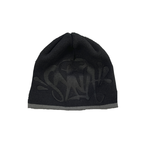 BIG LOGO WORLD SKULL CAP BEANIE (BLACK)