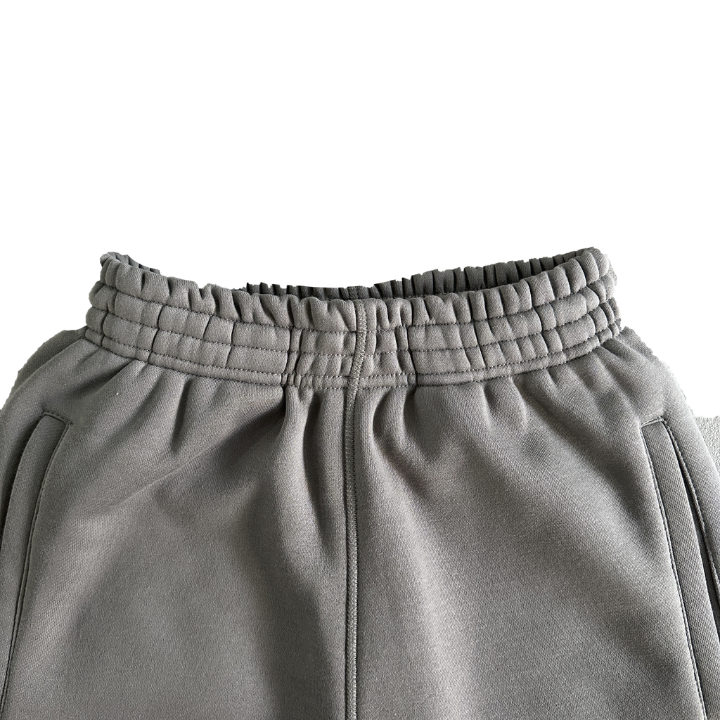 ISLAND PUFF PRINT ZIP PANTS (GREY)