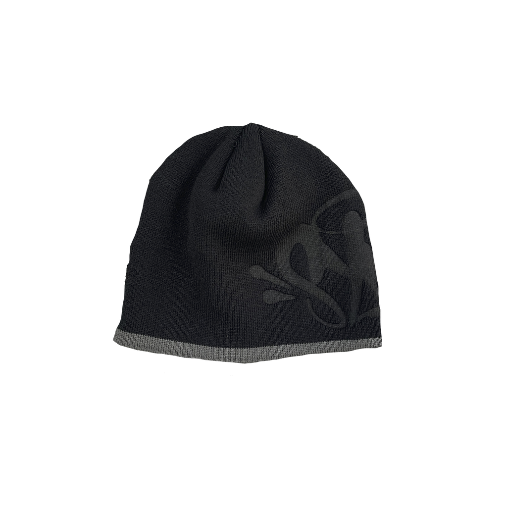 BIG LOGO WORLD SKULL CAP BEANIE (BLACK)