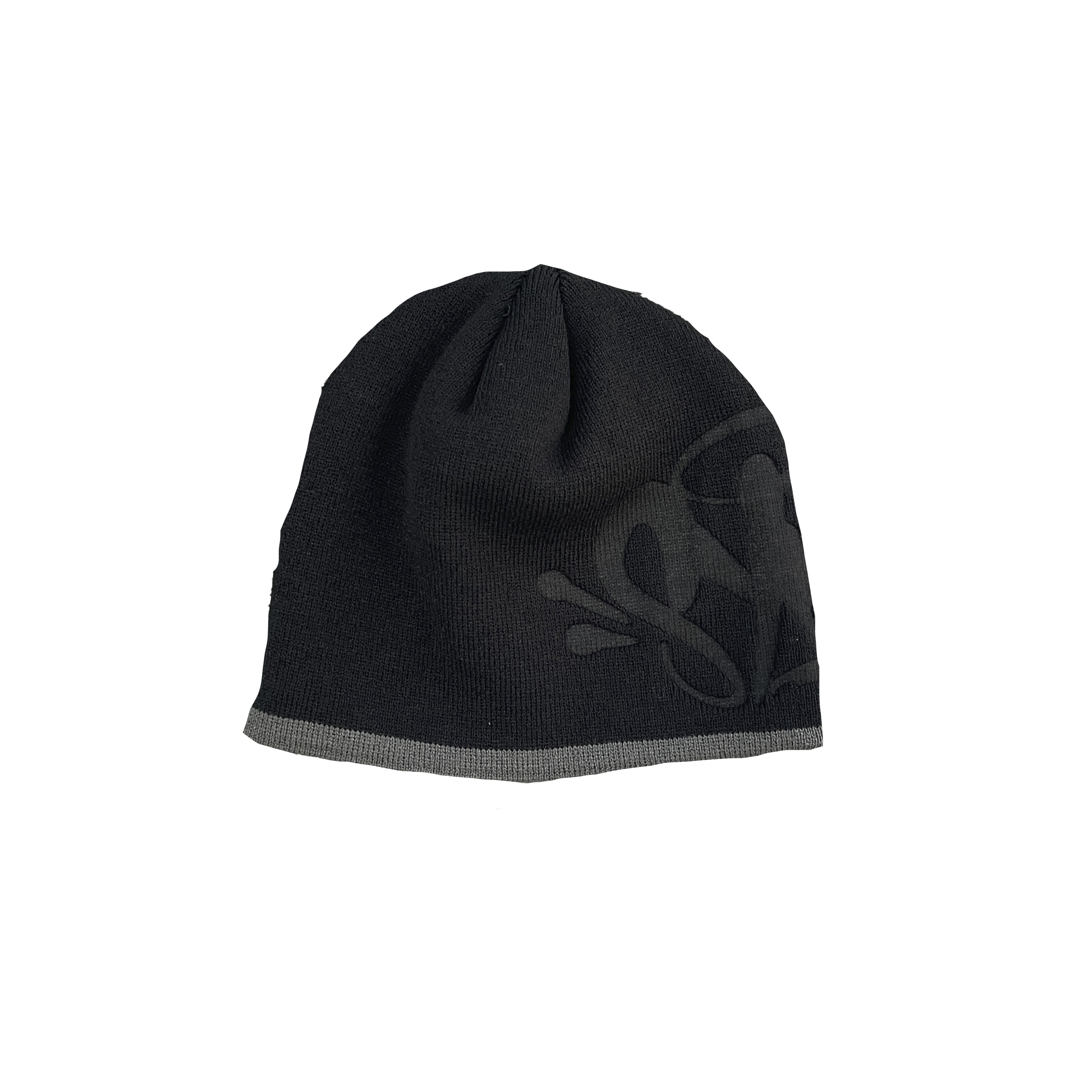 BIG LOGO WORLD SKULL CAP BEANIE (BLACK)