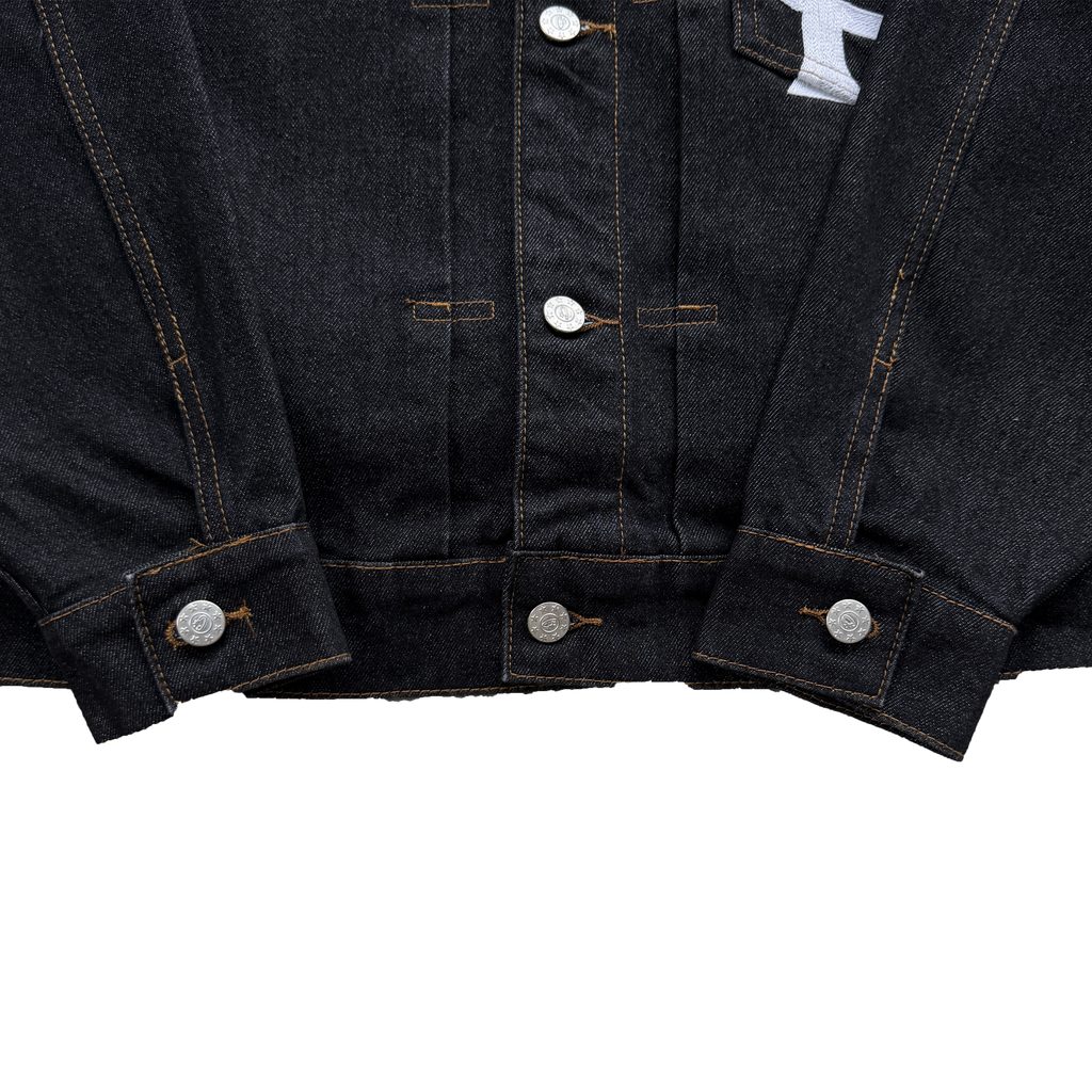 CREST CHAINSTITCH DENIM JACKET (WASHED)