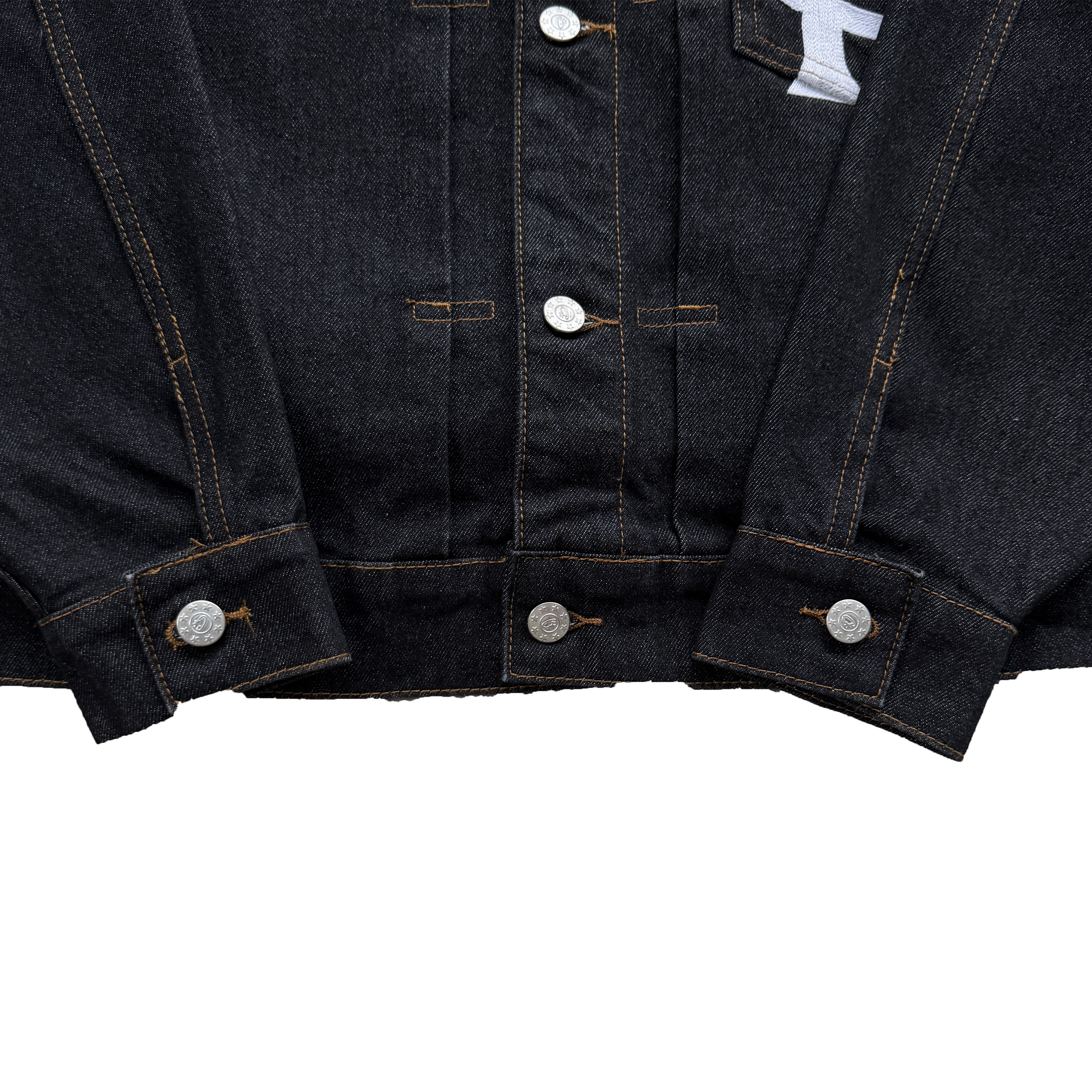 CREST CHAINSTITCH DENIM JACKET (WASHED)