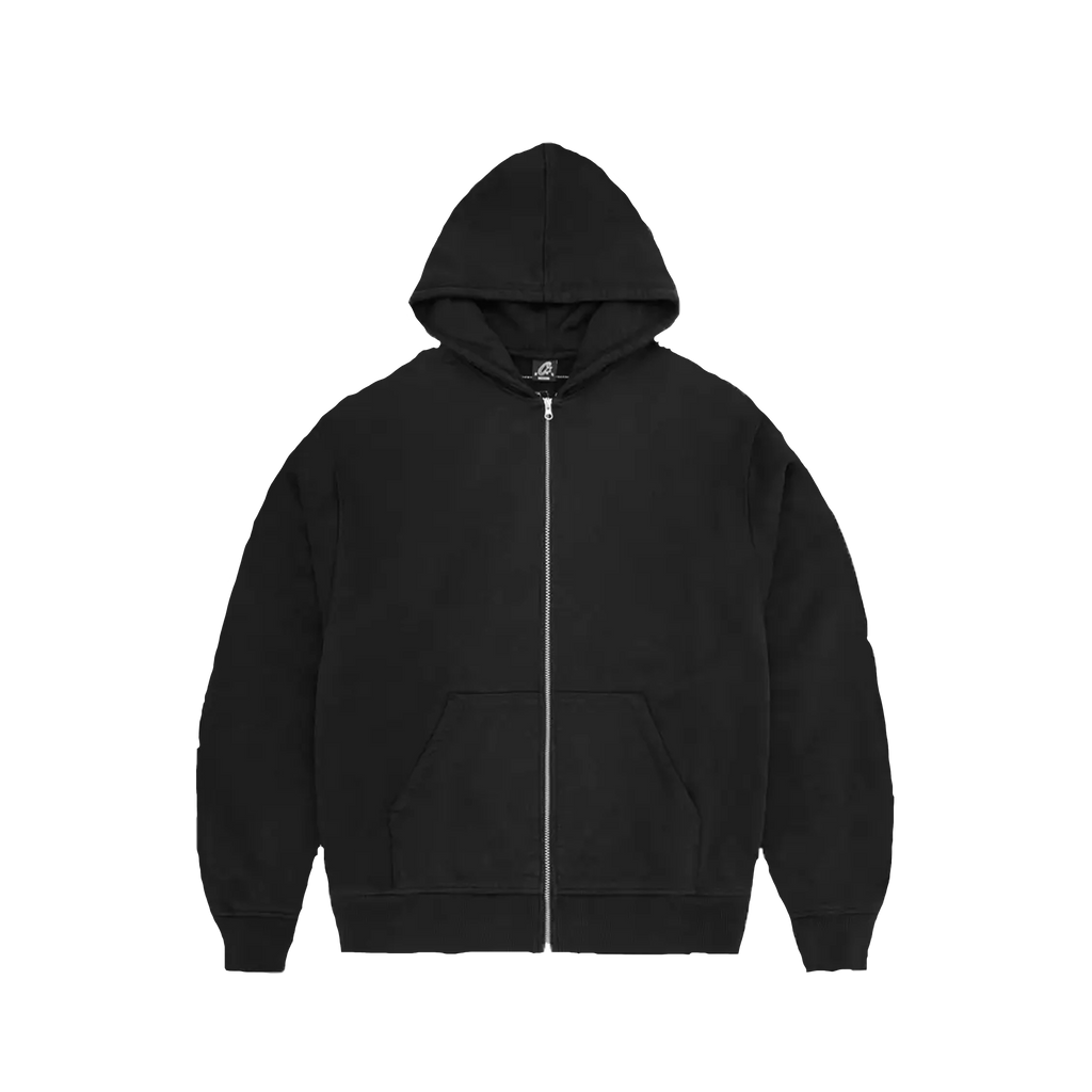 LUNDUN STITCH ZIP HOODIE (BLACK)