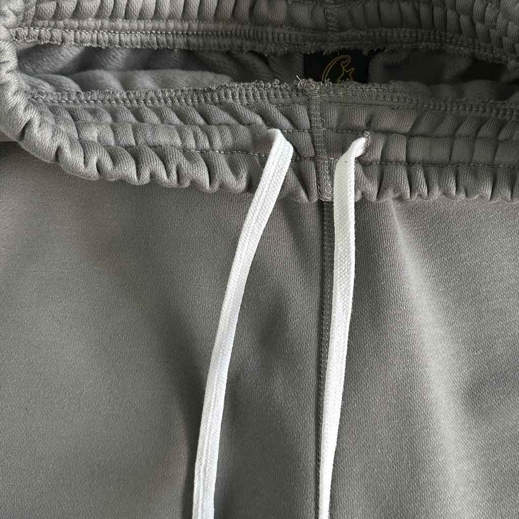 ISLAND PUFF PRINT ZIP PANTS (GREY)