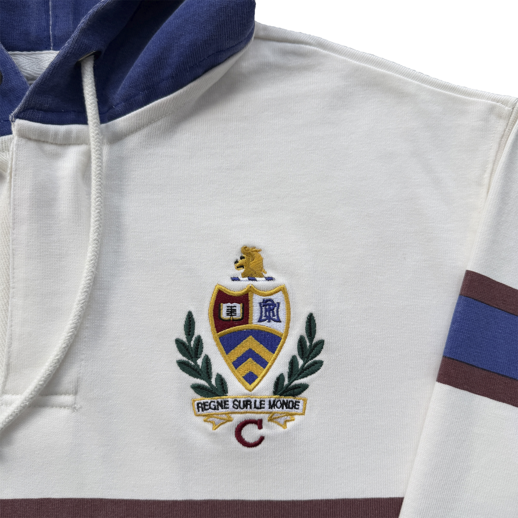 WINGER HOODED RUGBY -(OFF WHITE)