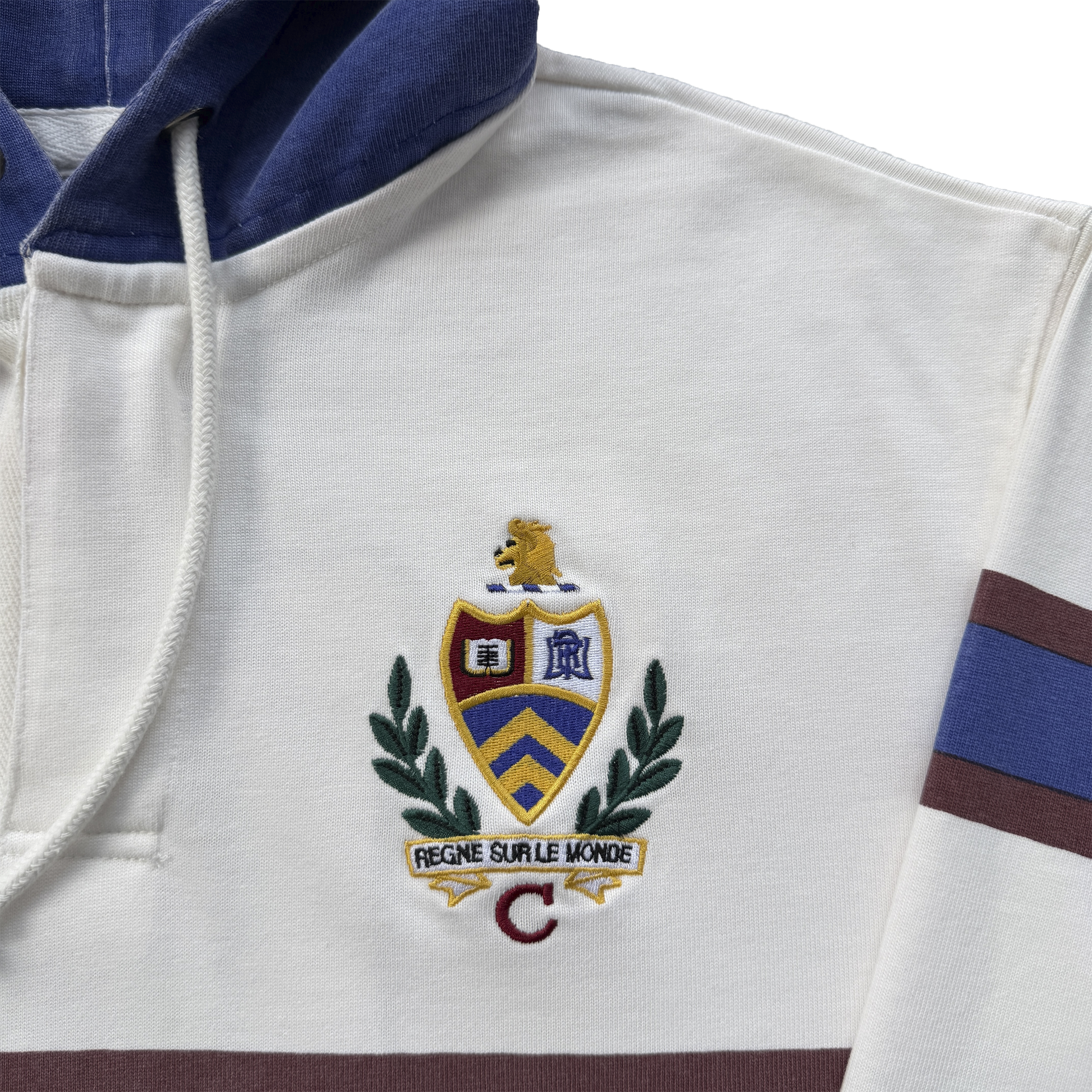 WINGER HOODED RUGBY -(OFF WHITE)