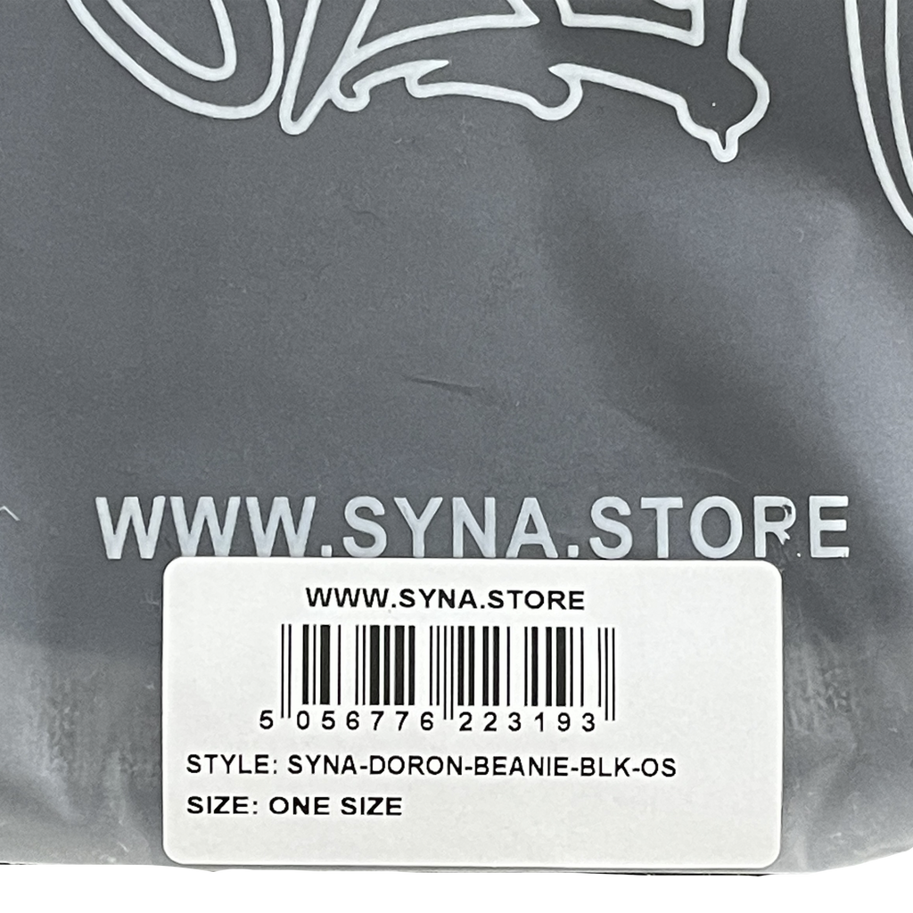 BIG LOGO WORLD SKULL CAP BEANIE (BLACK)
