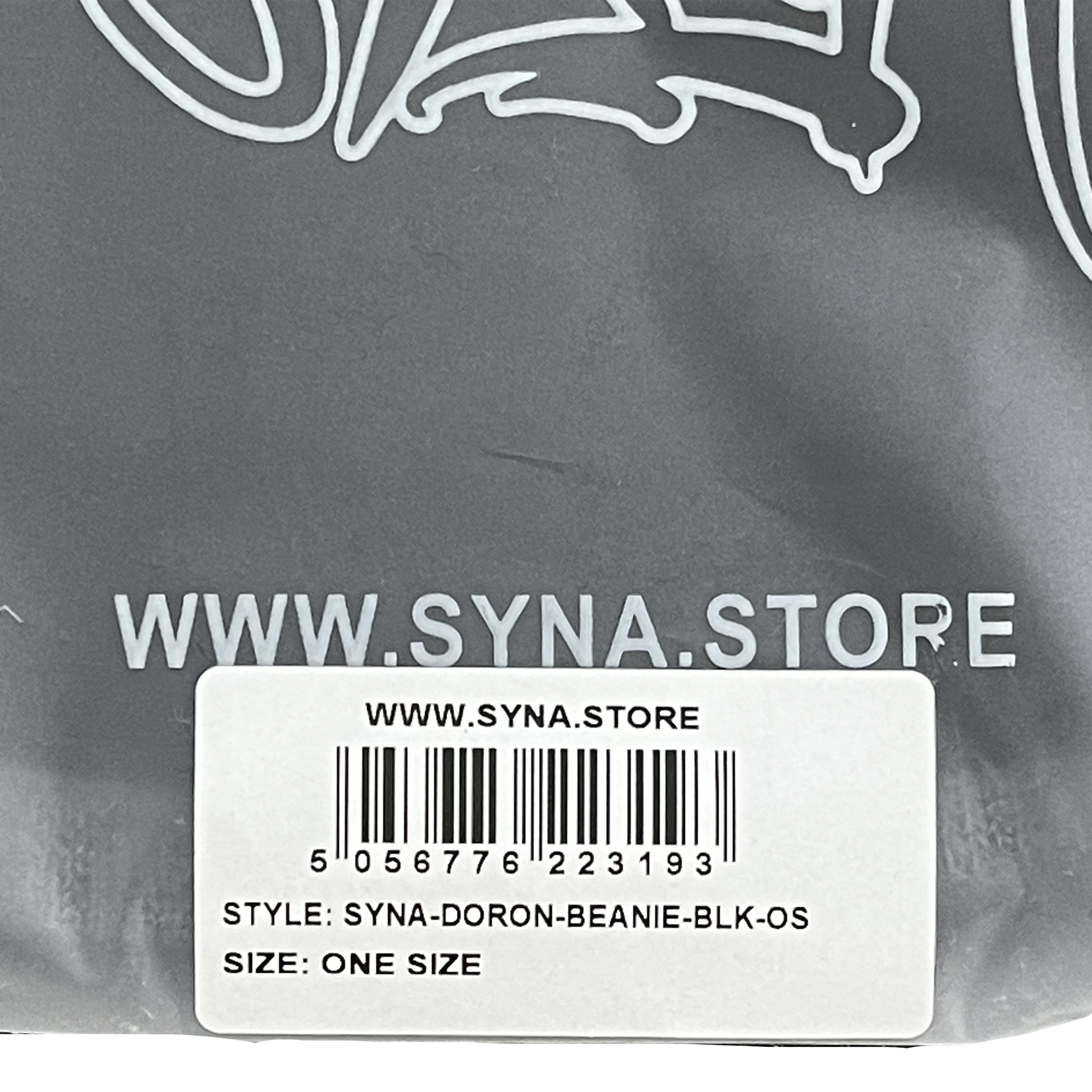 BIG LOGO WORLD SKULL CAP BEANIE (BLACK)