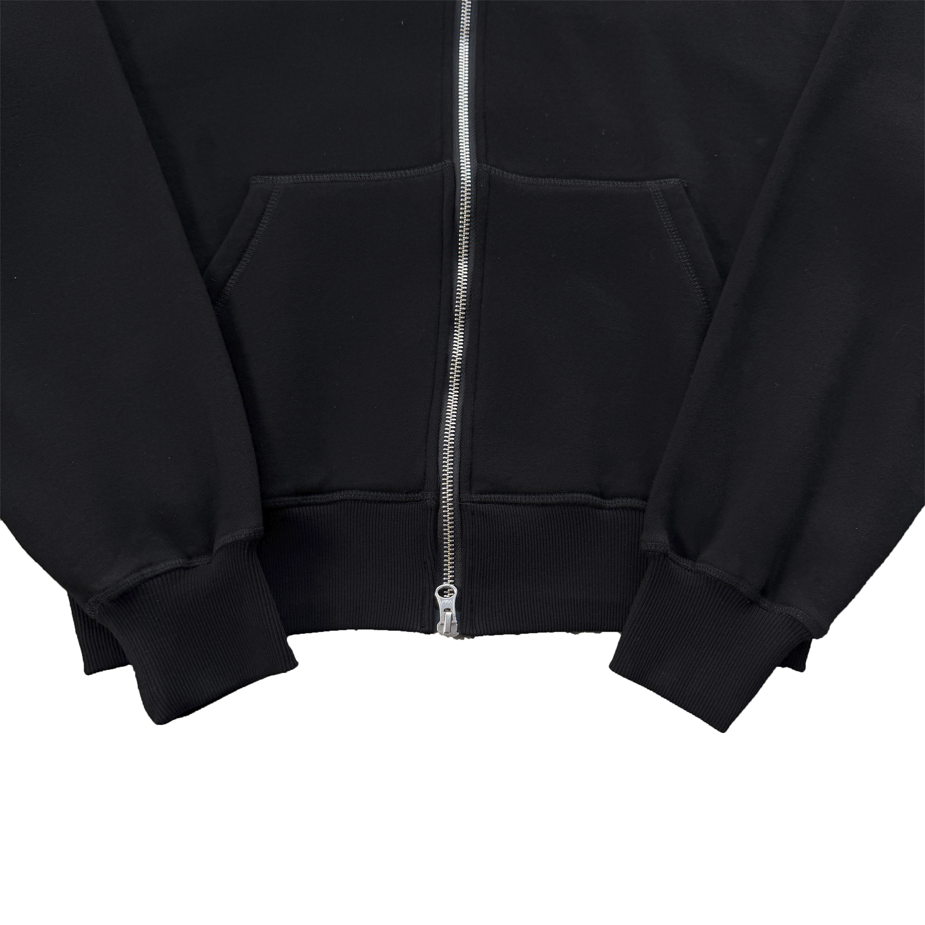 LUNDUN STITCH ZIP HOODIE (BLACK)