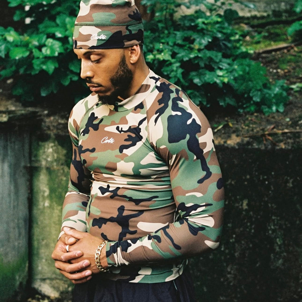 COMPRESSION TOP (WOODLAND CAMO)