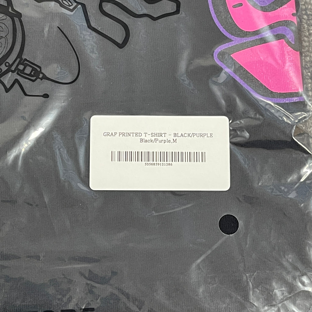 GRAF PRINTED TEE - (BLACK/PURPLE)