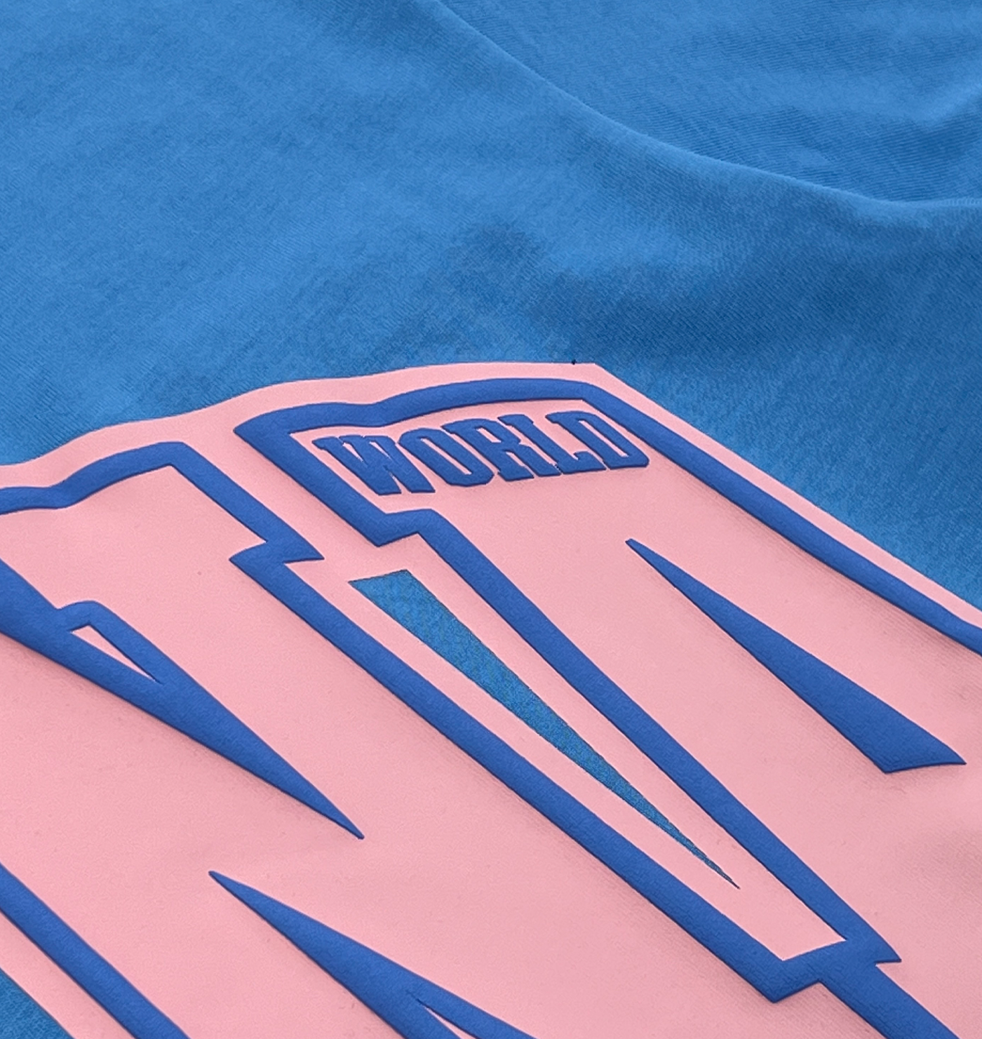 COLLEGE TEE (BLUE/PINK)