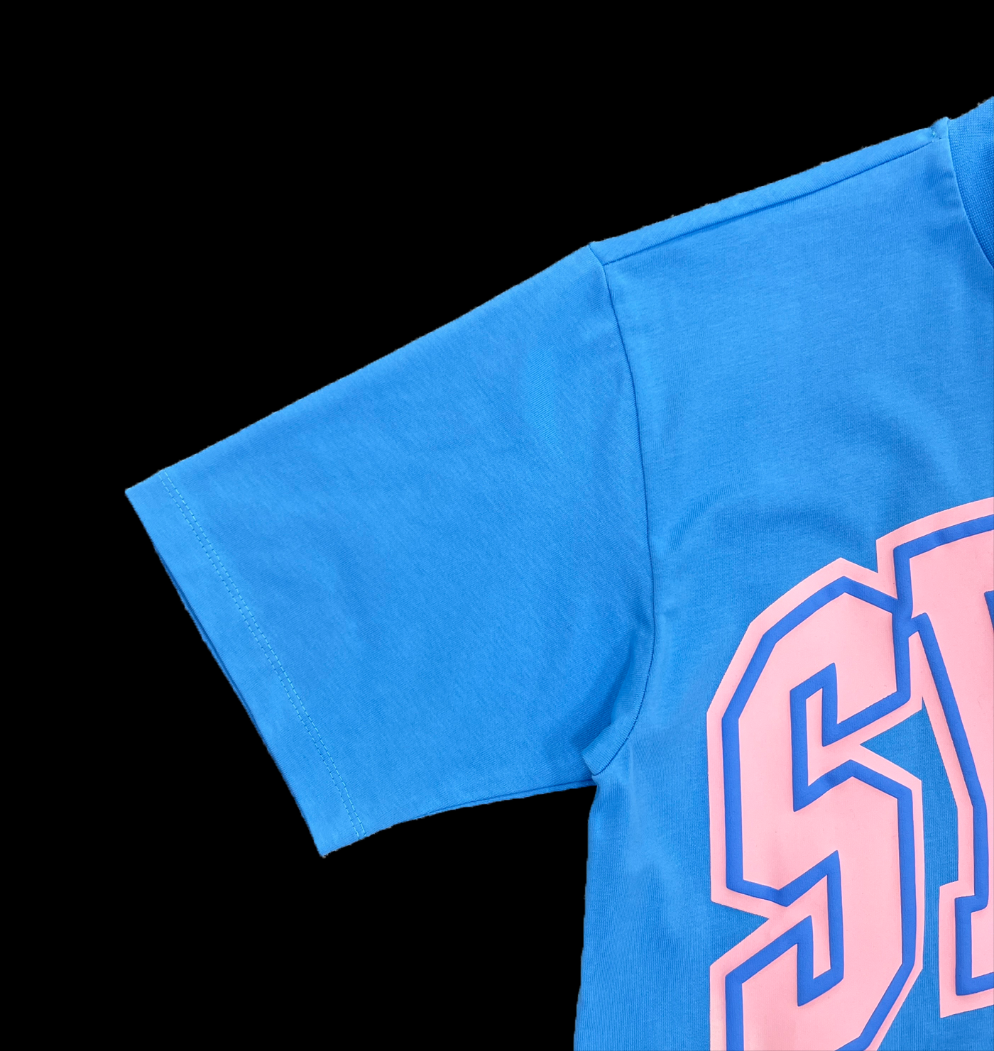 COLLEGE TEE (BLUE/PINK)