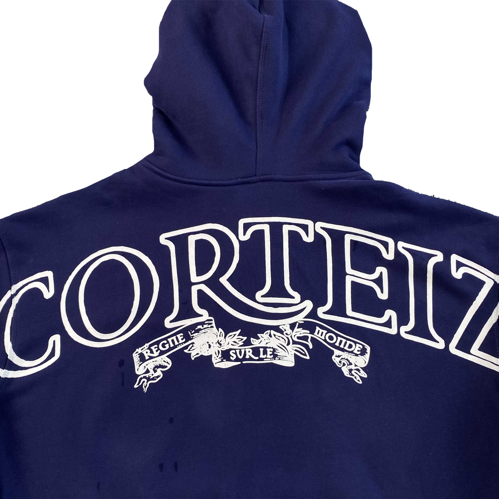 CORTEIZ SUPERIOR ROYALE ZIP HOODIE (NAVY)
