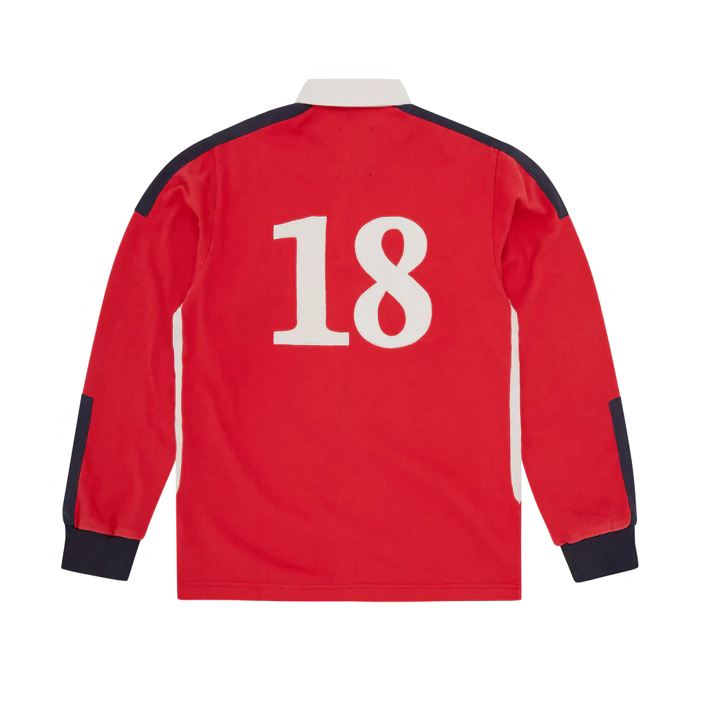 PANELED RUGBY (RED)