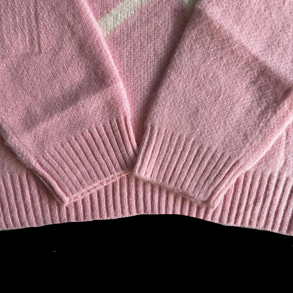 C STAR GRADIENT MOHAIR KNIT SWEATER (PINK)