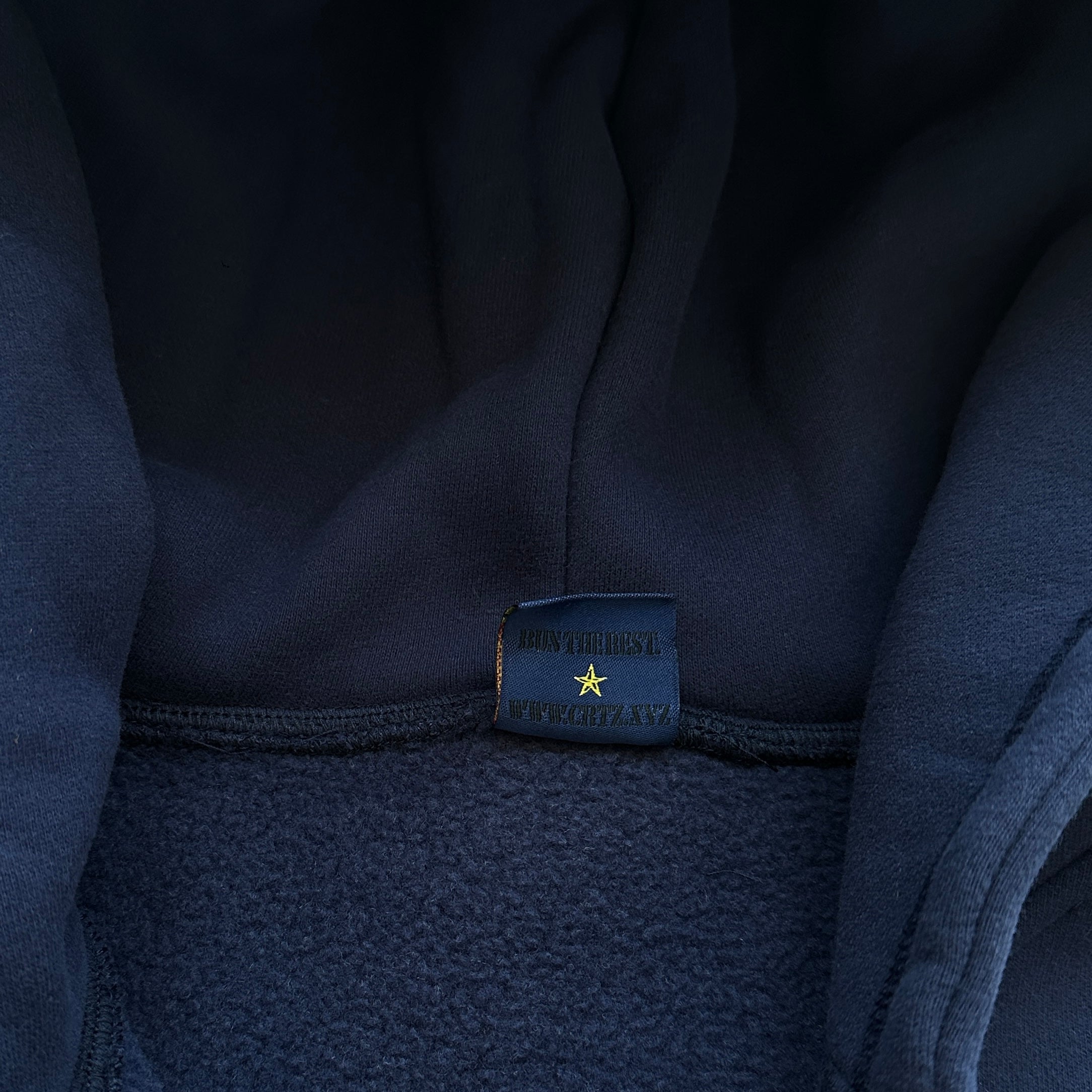 THICK STITCH ALLSTARZ ZIP HOODIE (NAVY)