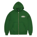 ISLAND PUFF PRINT ZIP HOODIE (GREEN)