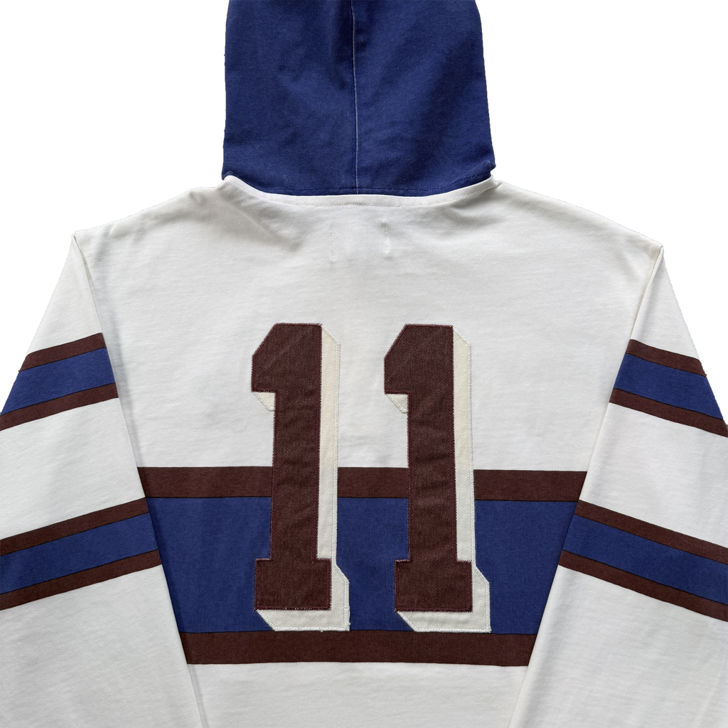 WINGER HOODED RUGBY -(OFF WHITE)
