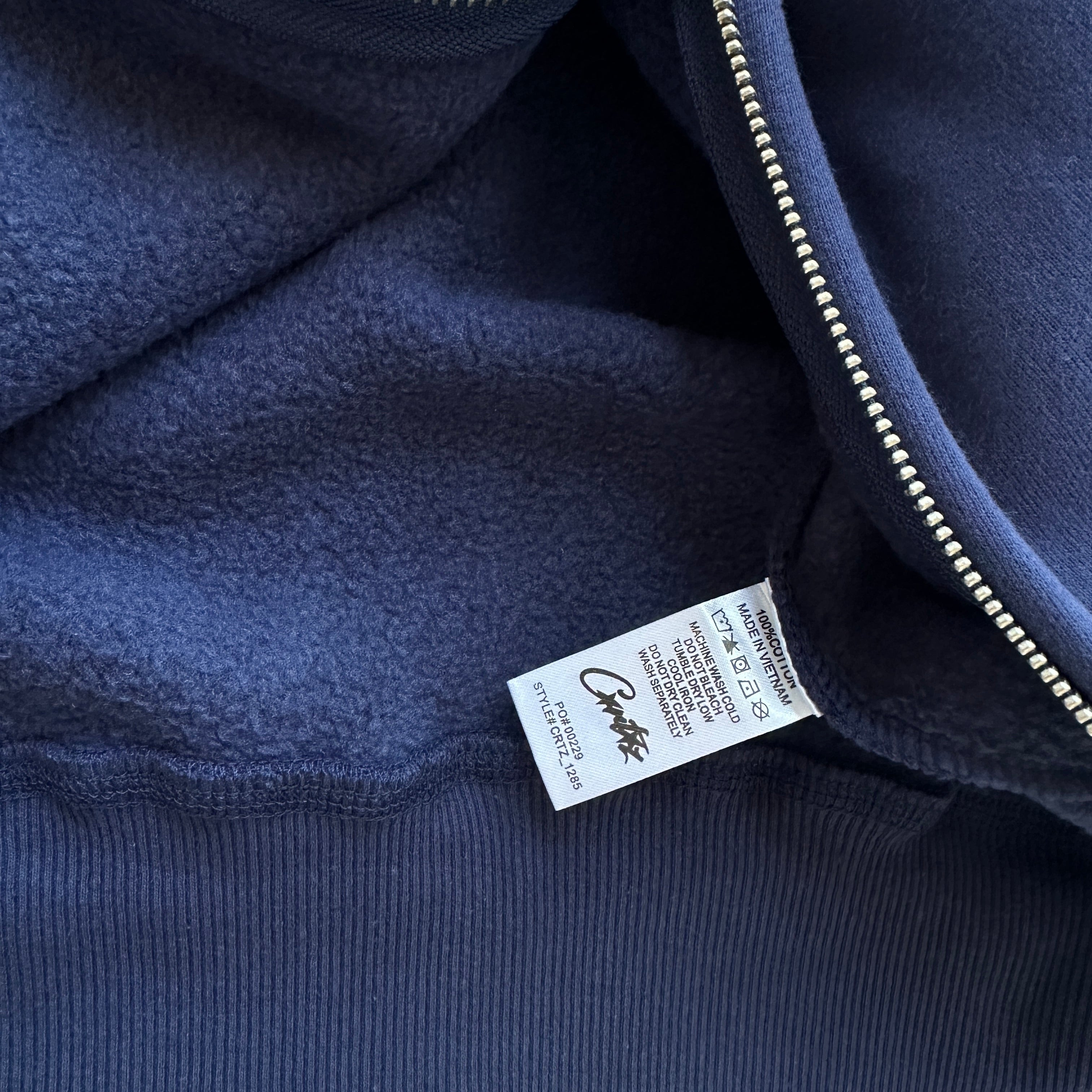 THICK STITCH ALLSTARZ ZIP HOODIE (NAVY)