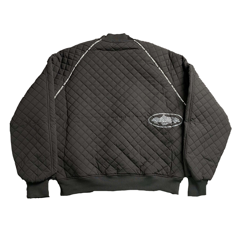 CORTEIZ QUILTED EXCHANGE BOMBER (BLACK)