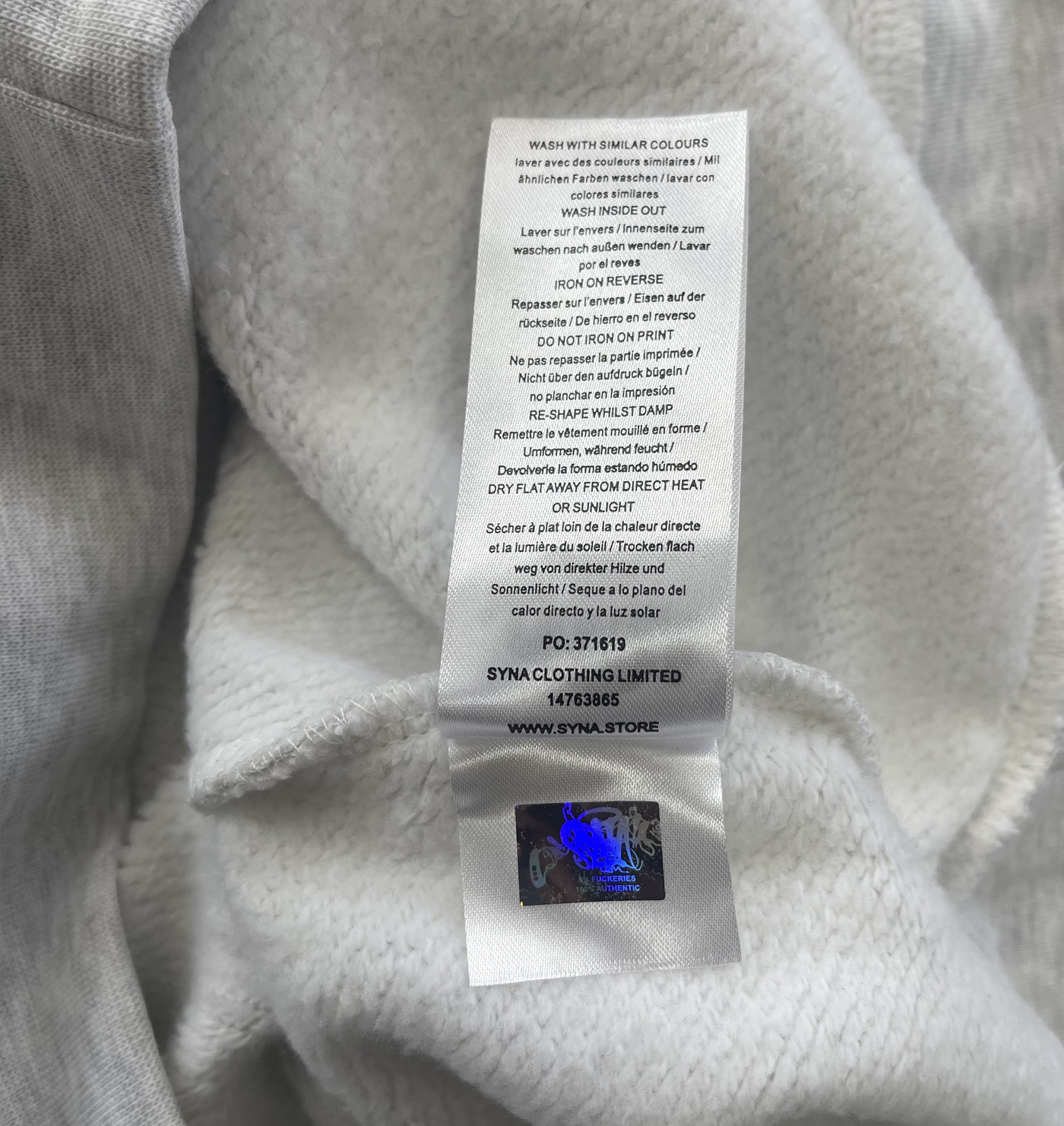 COLLEGE CREW SWEATER (GREY)