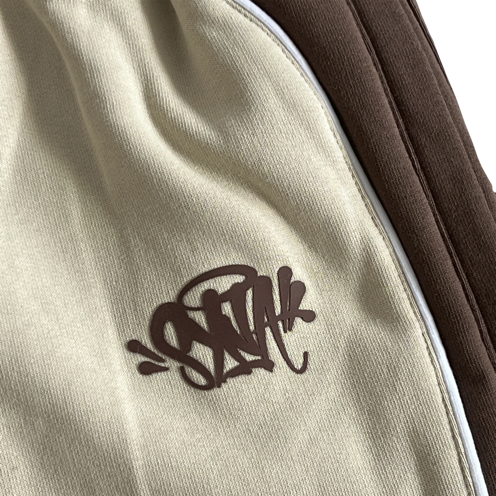 PIPE HOODIE & SHORT SET (BEIGE/BROWN)