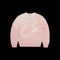 C STAR GRADIENT MOHAIR KNIT SWEATER (PINK)