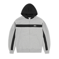 RIBBED SPORTEIZ ZIP HOODIE (HEATHER GREY)