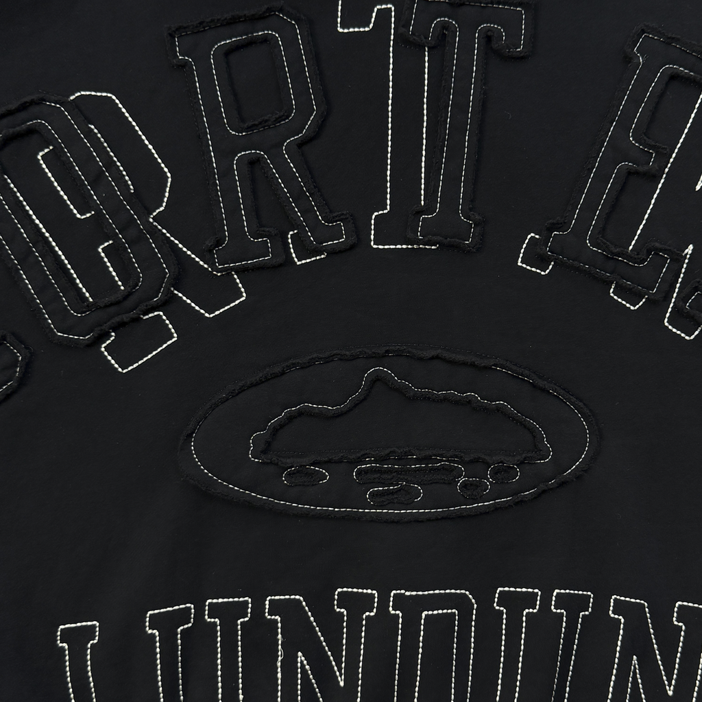 LUNDUN STITCH ZIP HOODIE (BLACK)