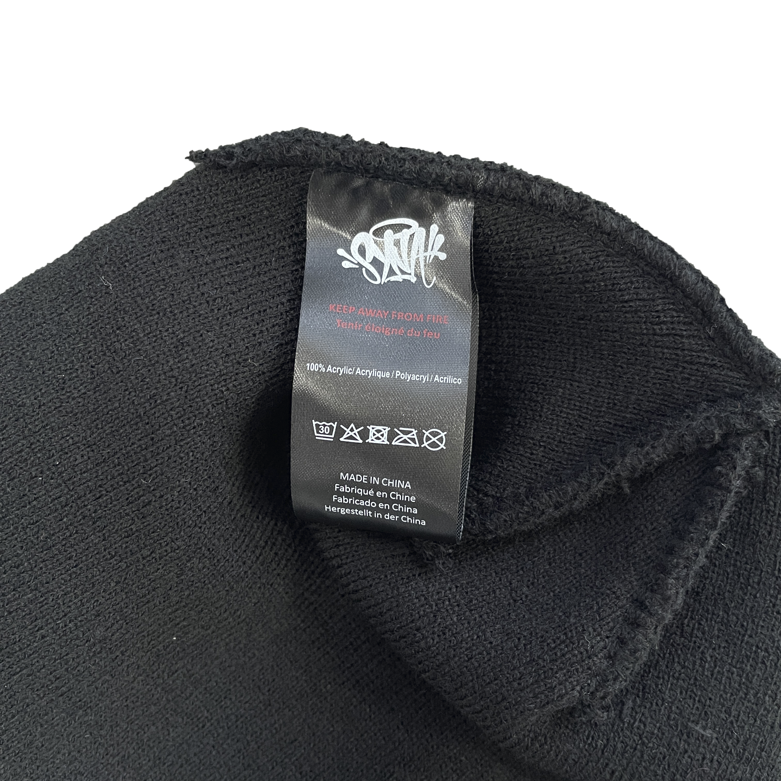 BIG LOGO WORLD SKULL CAP BEANIE (BLACK)