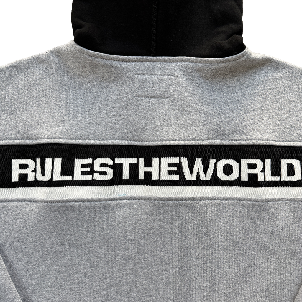 RIBBED SPORTEIZ ZIP HOODIE (HEATHER GREY)