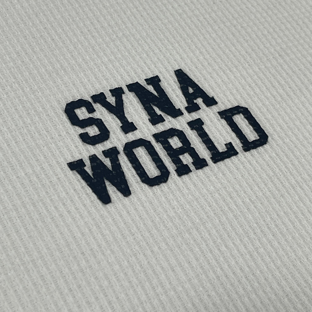 LS WAFFLE TEE - (WHITE)